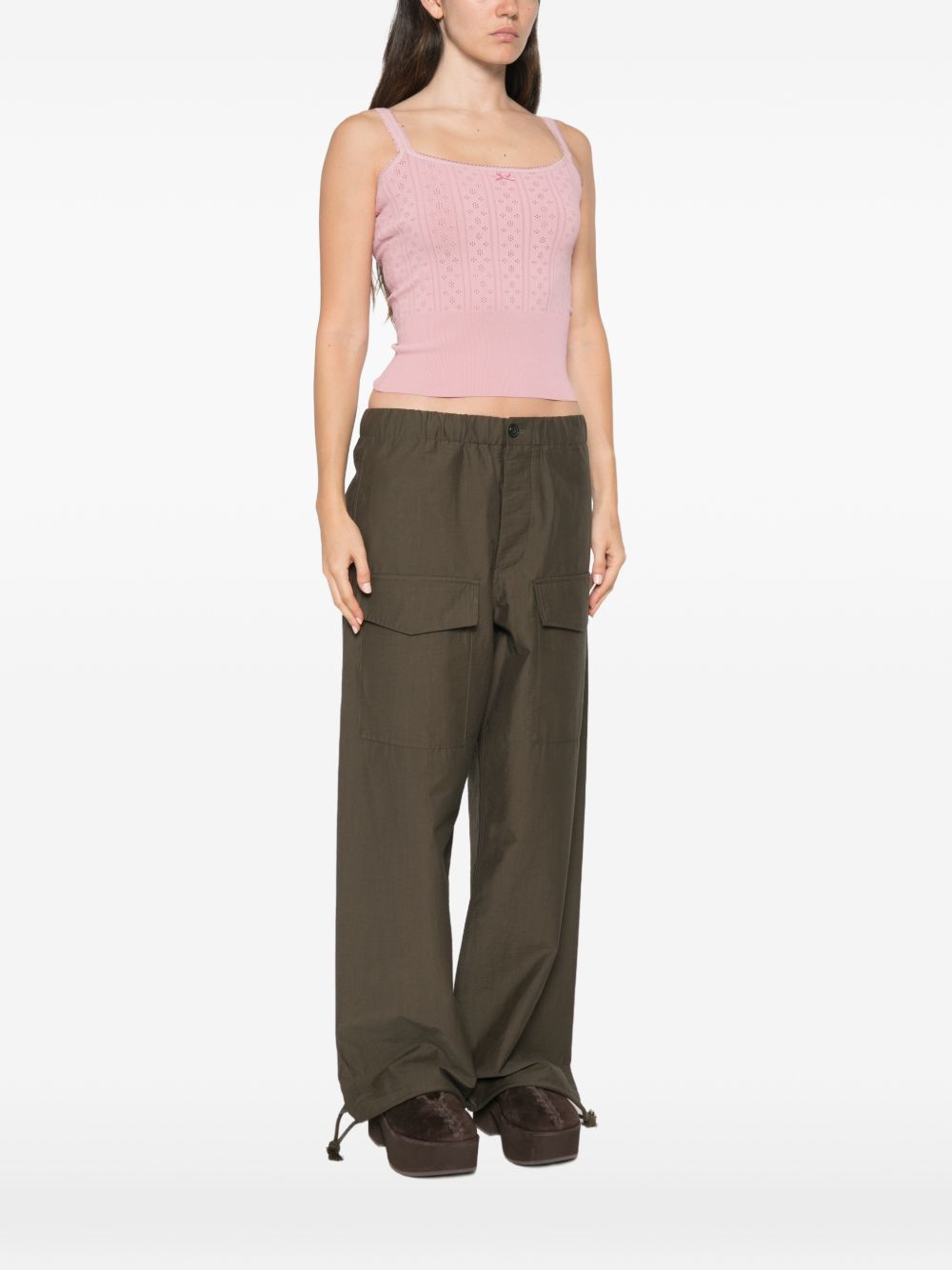 JW Anderson Cotton Tank Top PINK