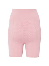 JW Anderson Pointelle Knit Bow Shorts PINK
