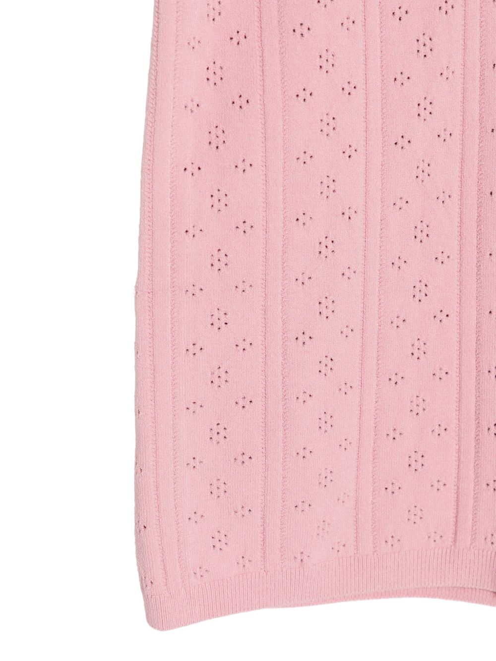 JW Anderson Pointelle Knit Bow Shorts PINK