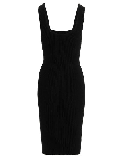 WARDROBE.NYC Knit Midi Dress Black