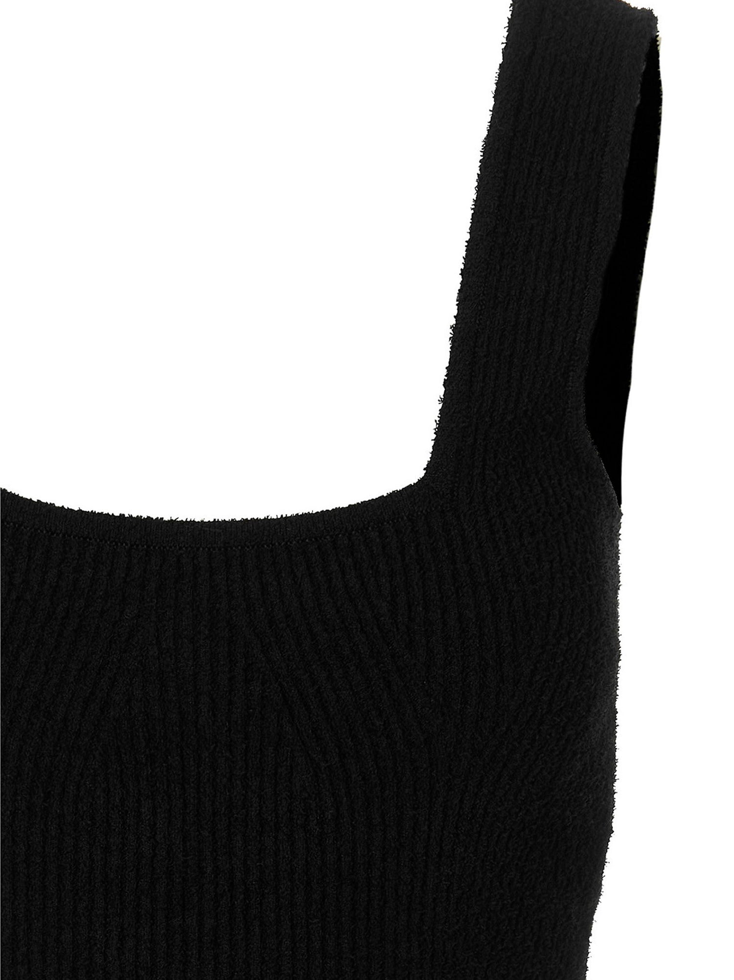 WARDROBE.NYC Knit Midi Dress Black