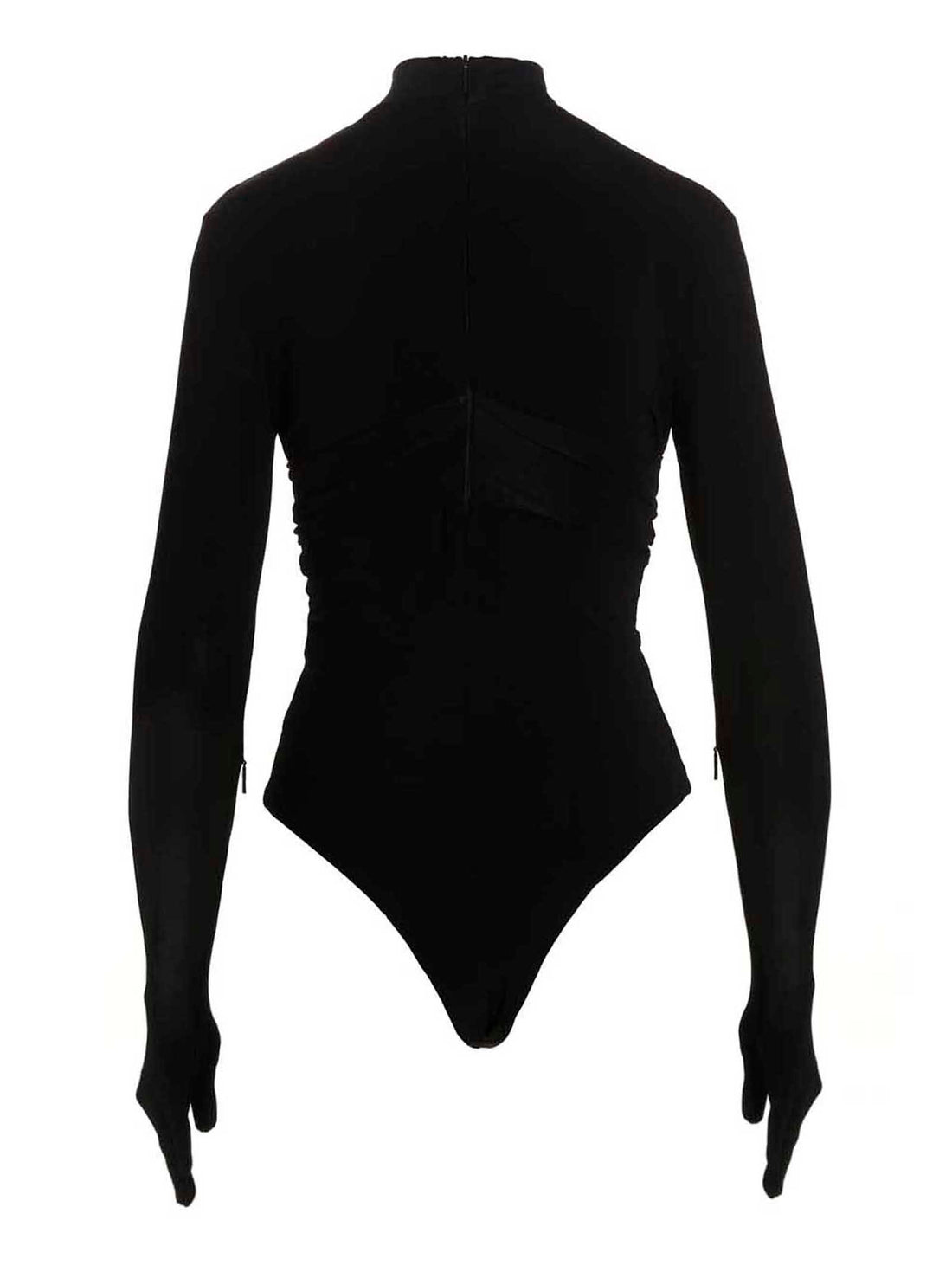 Ambush Heart Shaped Gloves Bodysuit Black