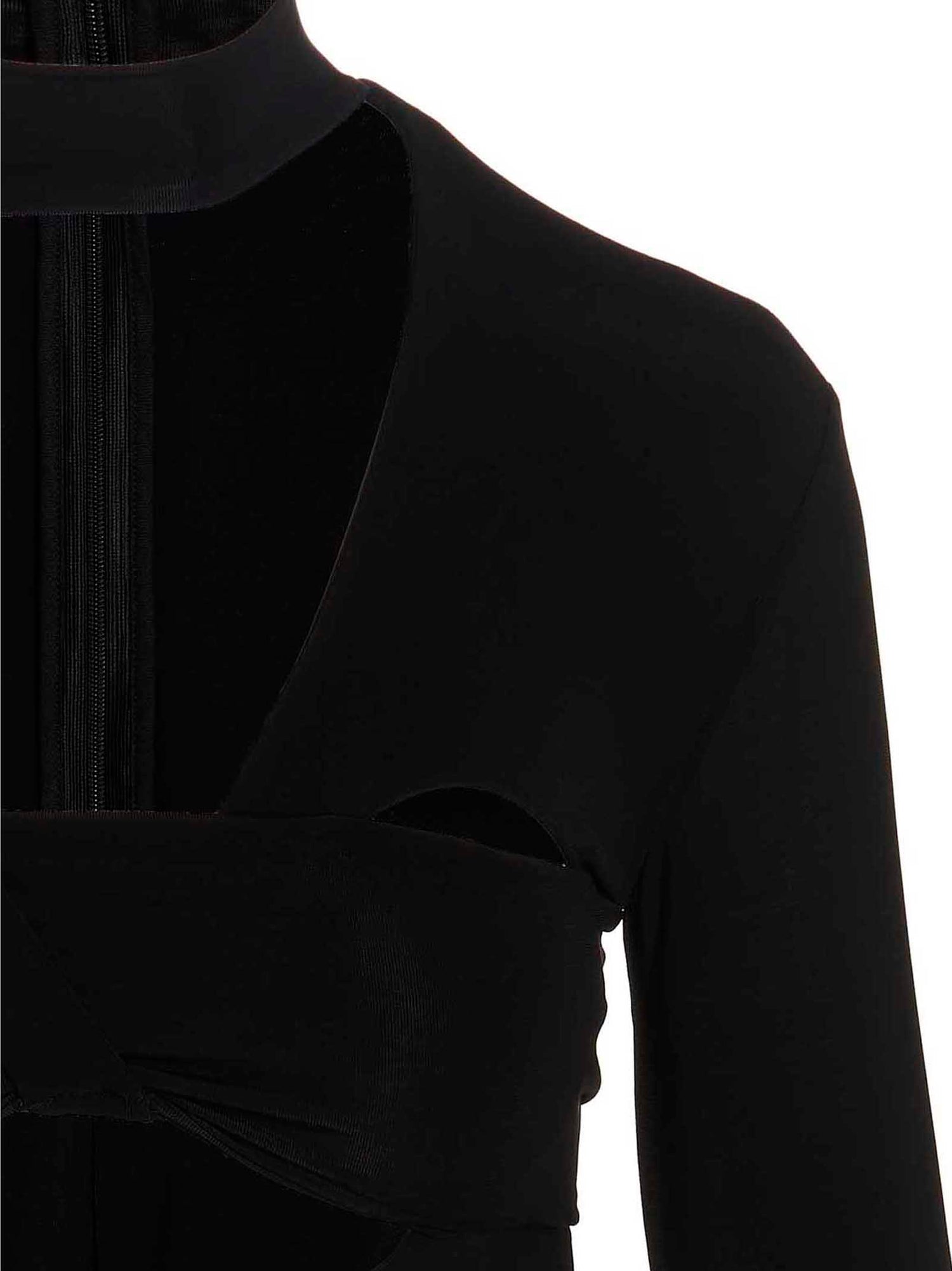 Ambush Heart Shaped Gloves Bodysuit Black