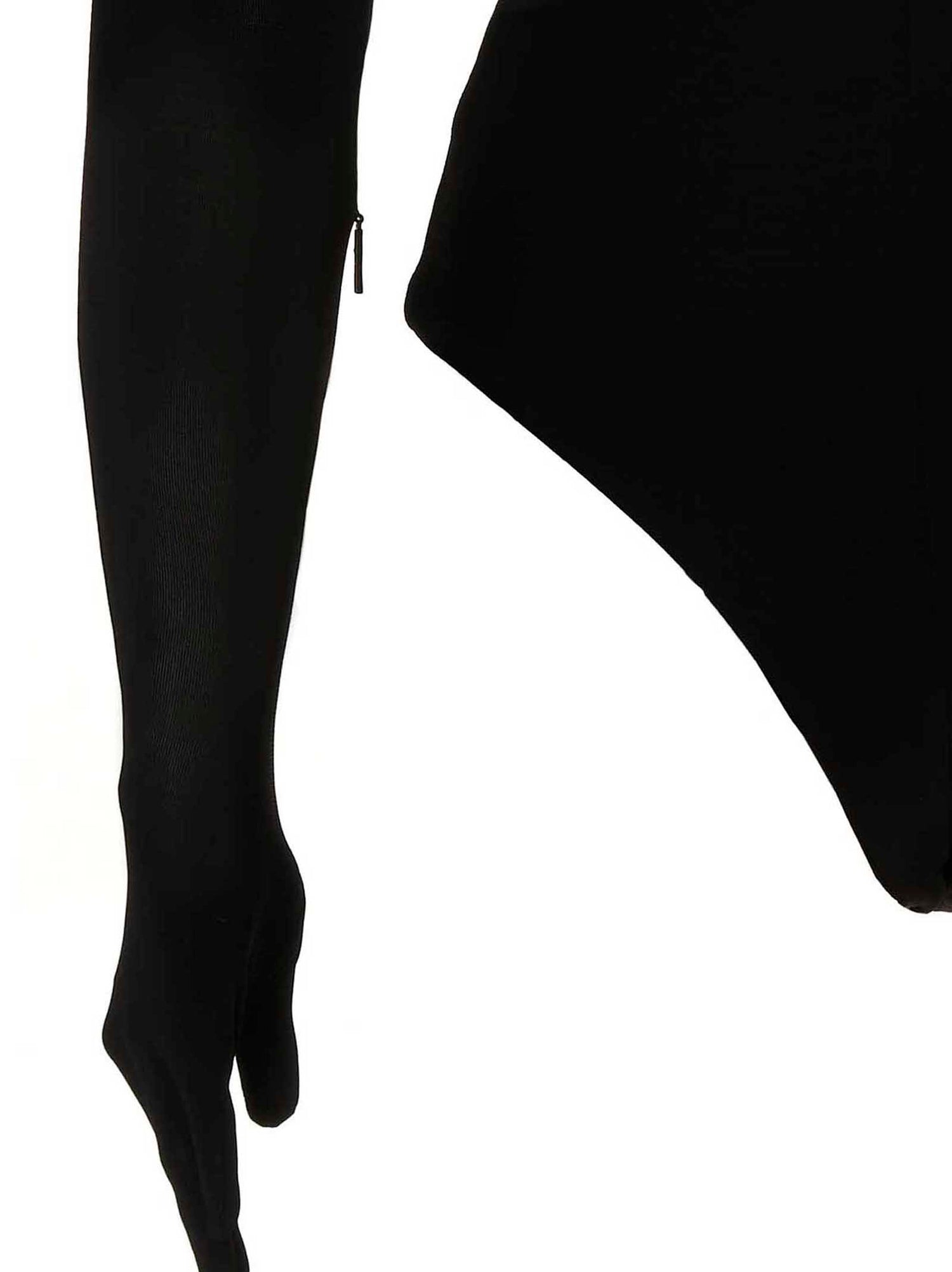Ambush Heart Shaped Gloves Bodysuit Black