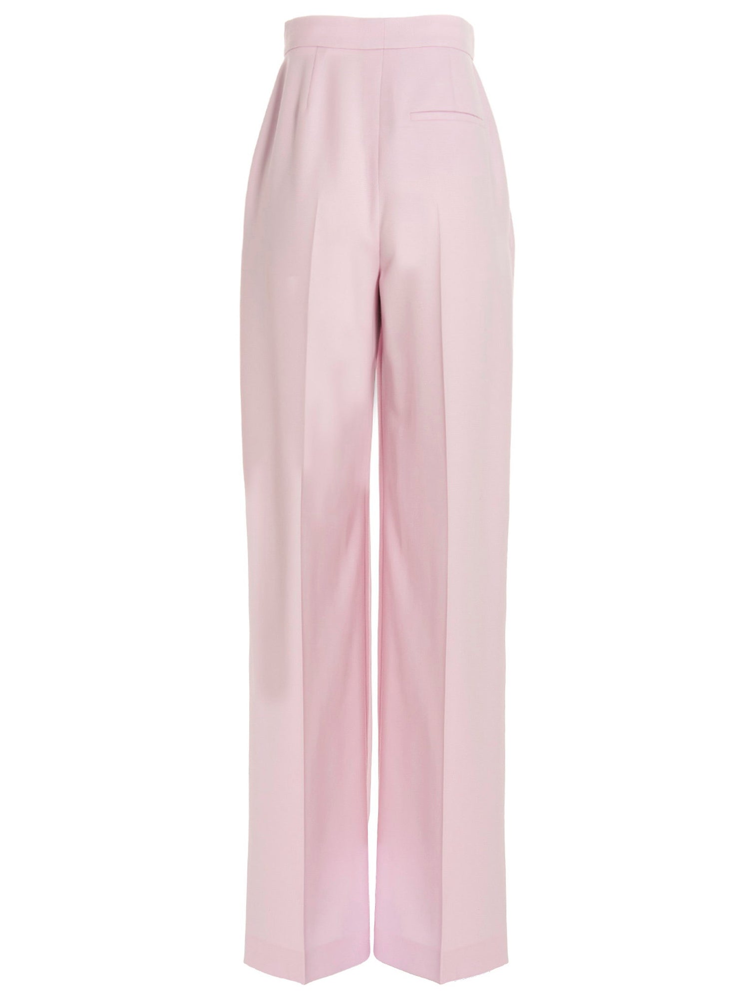 Alexander McQueen Pants With Front Pleats Pink