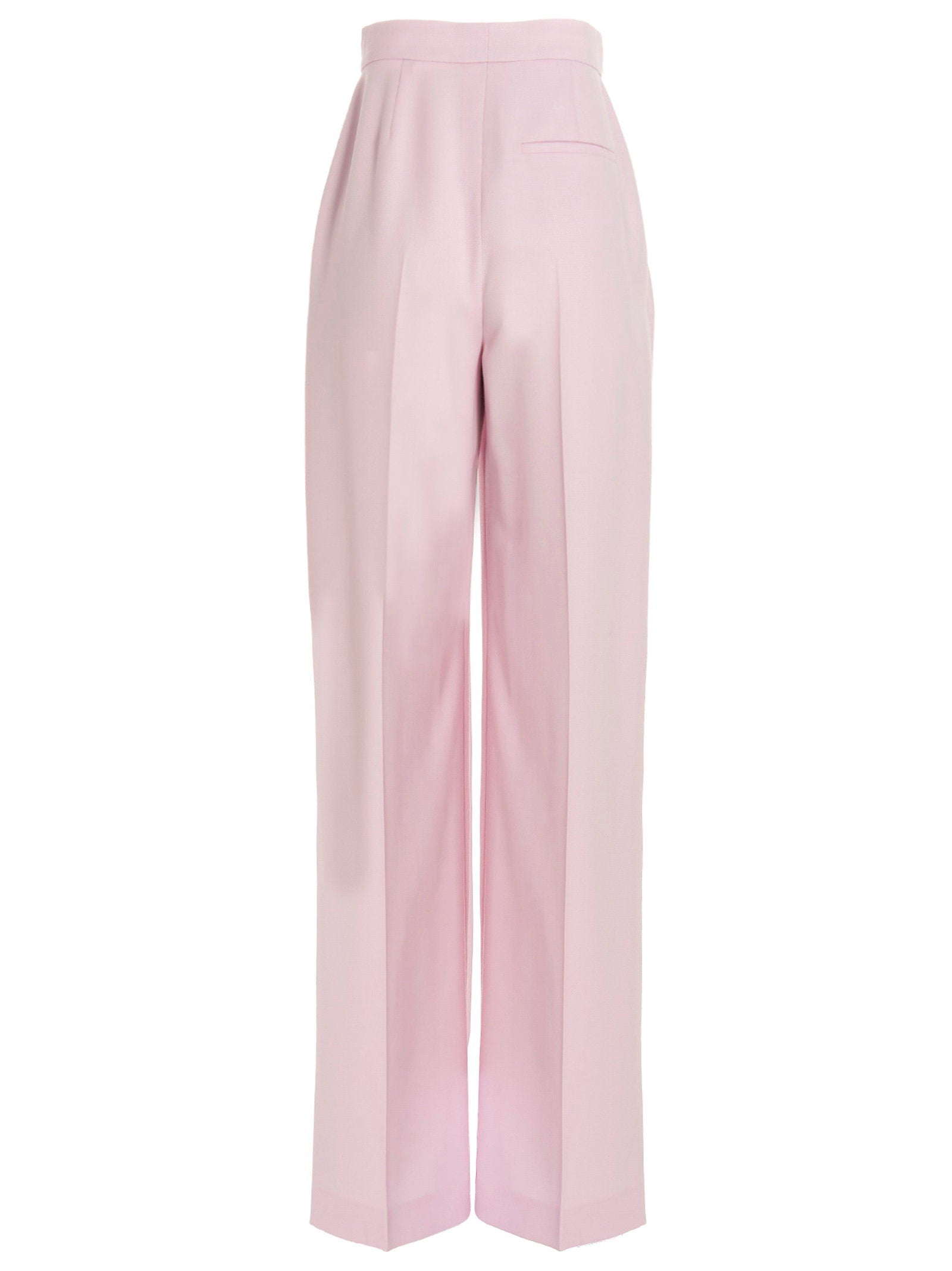 Alexander McQueen Pants With Front Pleats Pink
