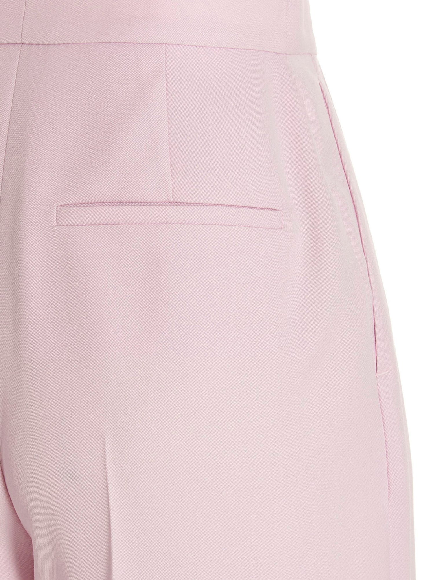 Alexander McQueen Pants With Front Pleats Pink