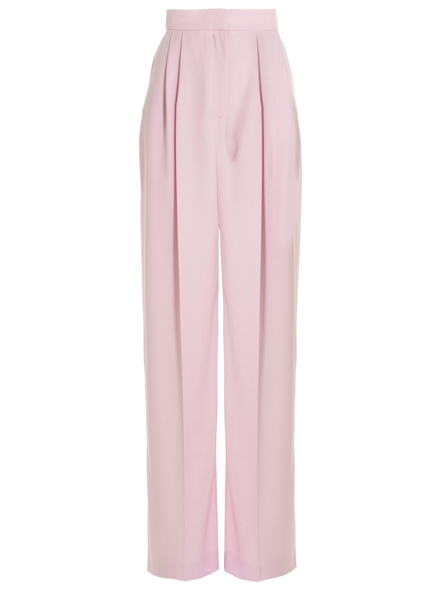 Alexander McQueen Pants With Front Pleats Pink