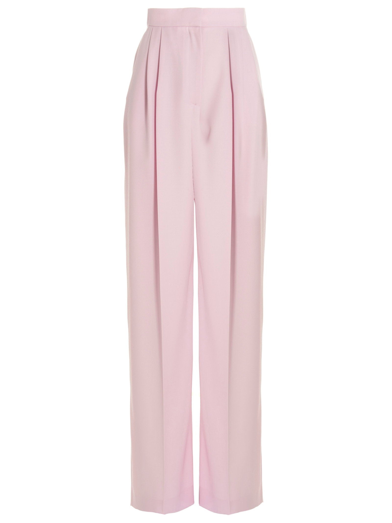 Alexander McQueen Pants With Front Pleats Pink