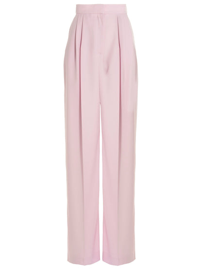 Alexander McQueen Pants With Front Pleats Pink