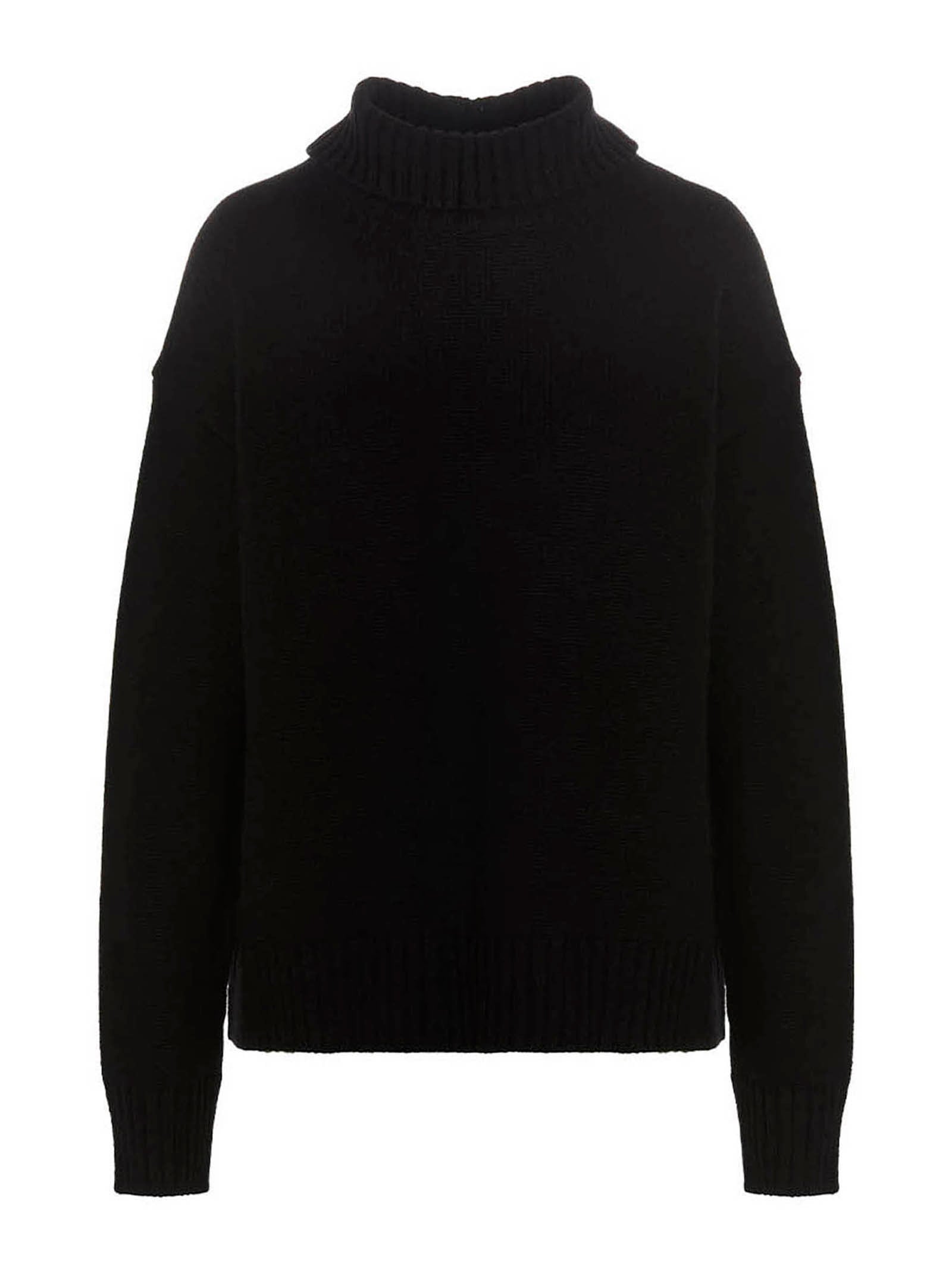Jil Sander Cashmere Blend Sweater Black