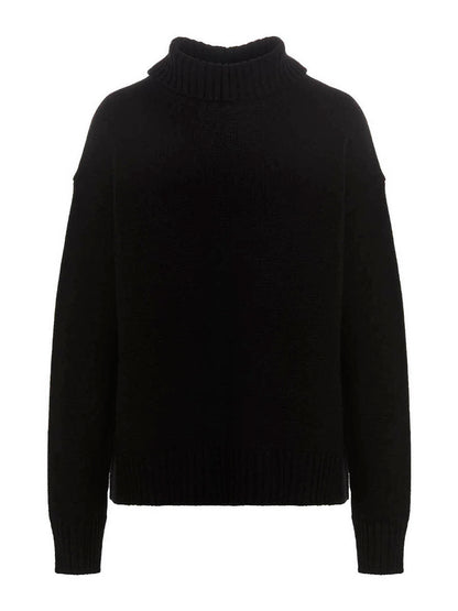 Jil Sander Cashmere Blend Sweater Black