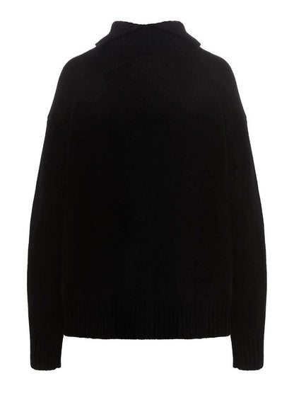 Jil Sander Cashmere Blend Sweater Black