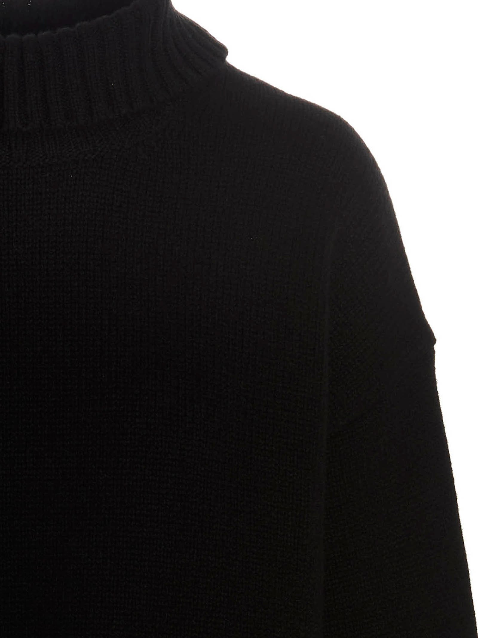 Jil Sander Cashmere Blend Sweater Black
