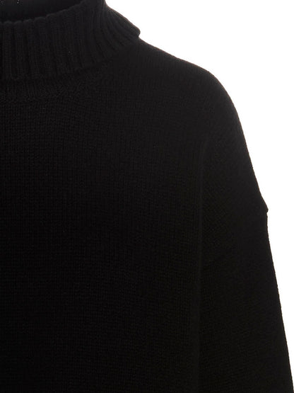 Jil Sander Cashmere Blend Sweater Black