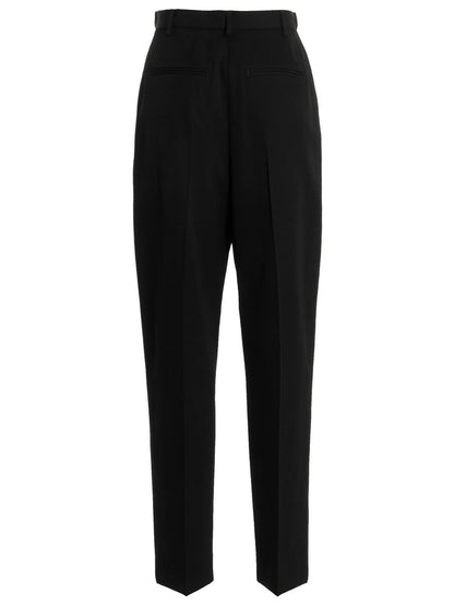 Tory Burch Wool Twill Pants Black