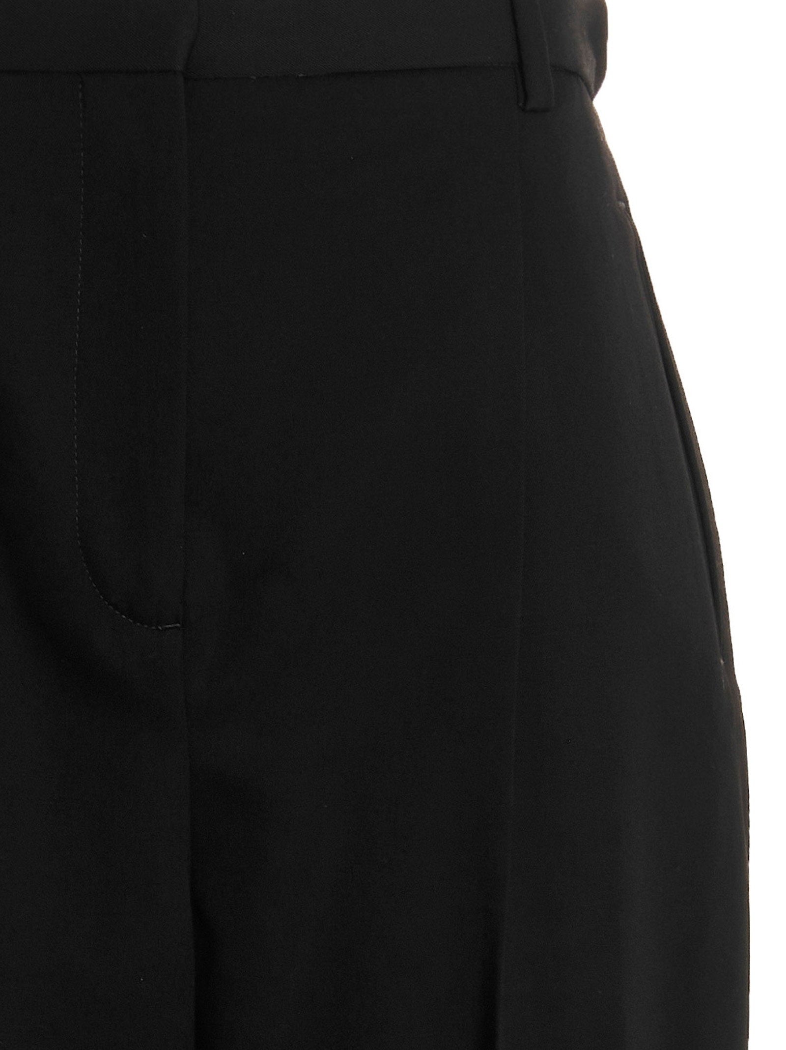 Tory Burch Wool Twill Pants Black