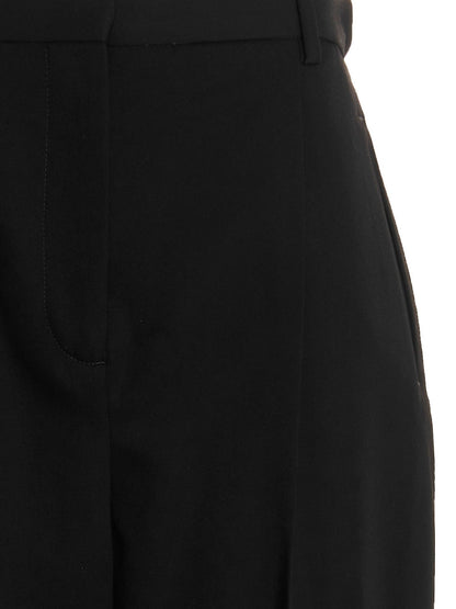 Tory Burch Wool Twill Pants Black
