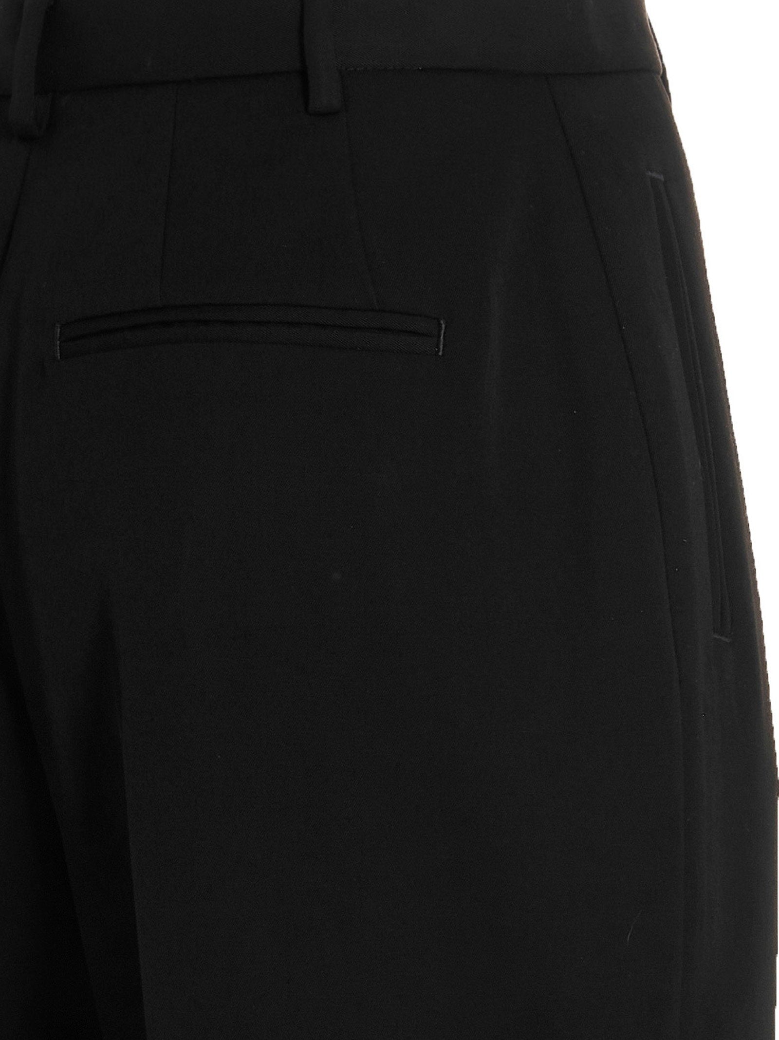Tory Burch Wool Twill Pants Black