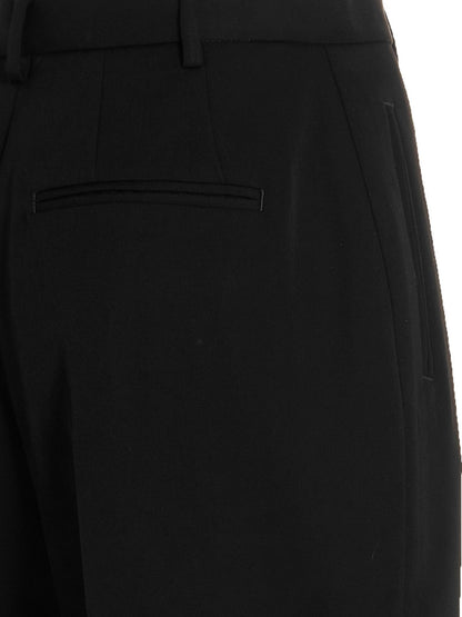 Tory Burch Wool Twill Pants Black