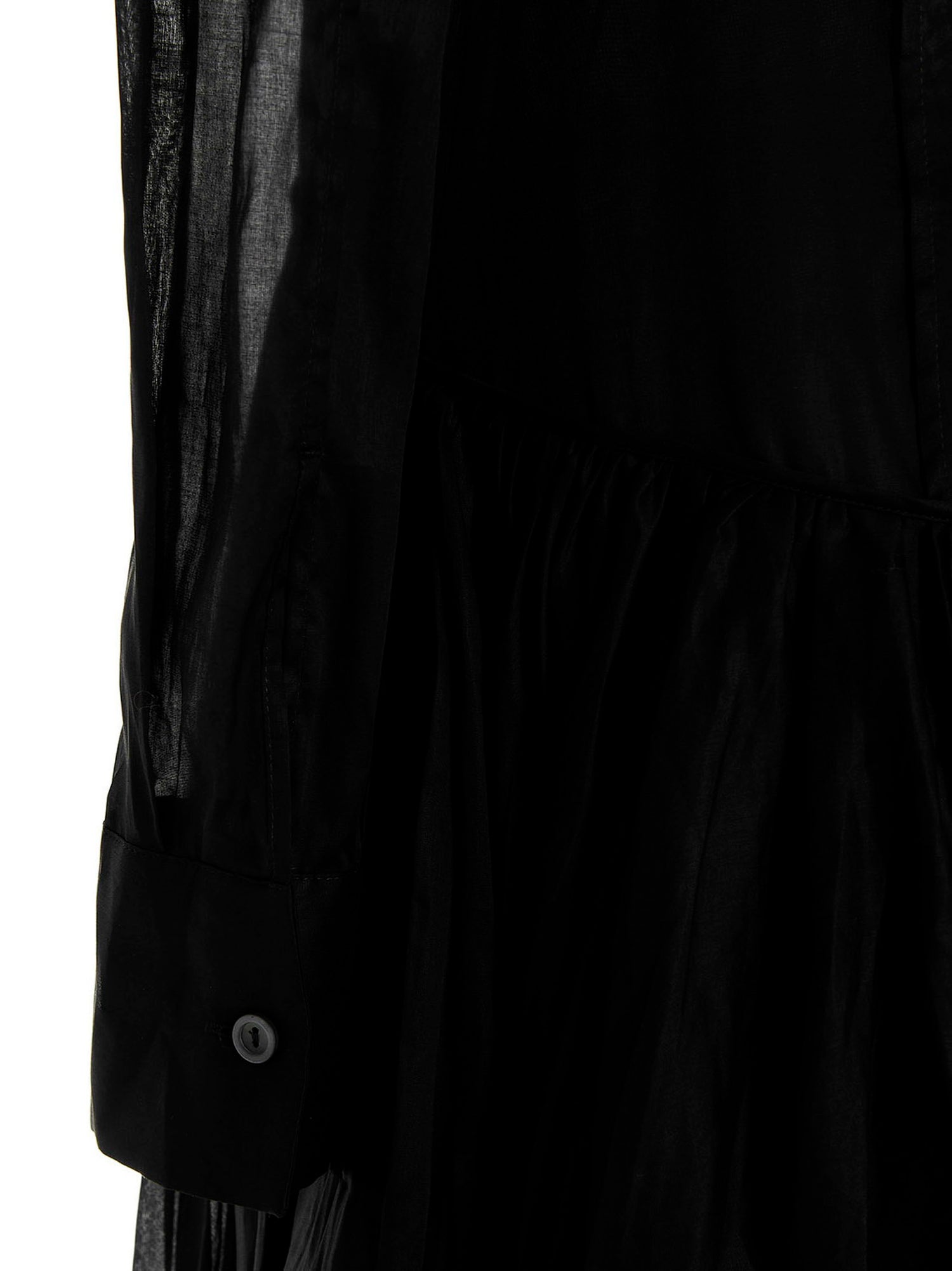 Jil Sander Pleated Skirt Dress Black