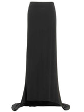 Magda Butrym Asymmetrical Long Skirt Black