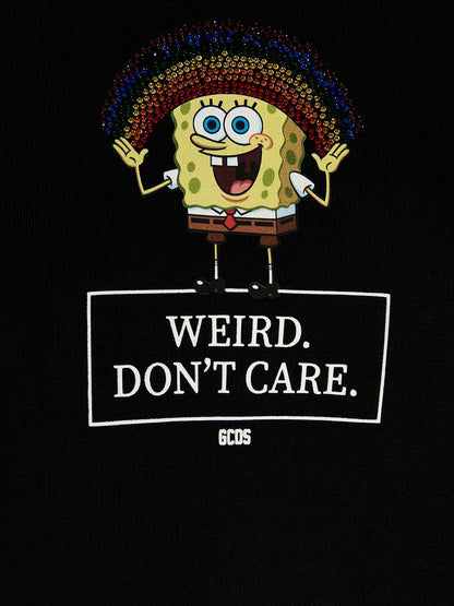 Gcds Dont Care Capsule Hoodie With Dont Care Capsule Black