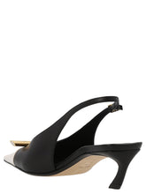 Lanvin Bico Slingbacks White/black