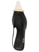 Lanvin Bico Slingbacks White/black