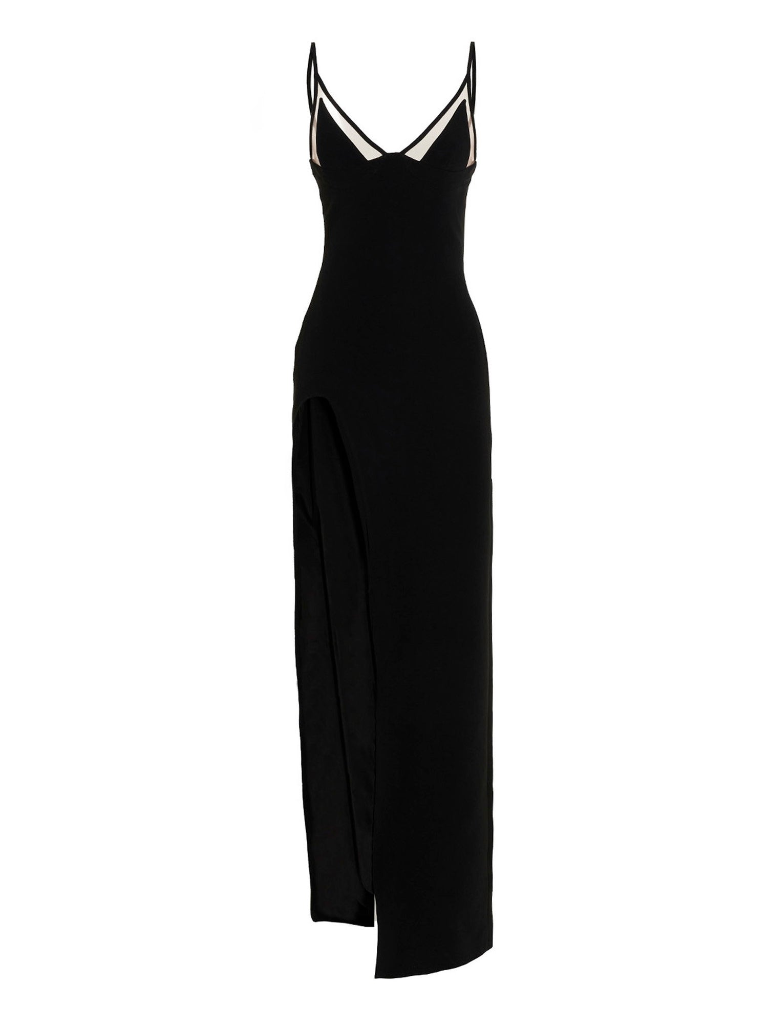 David Koma Open Leg Cami Dress Black