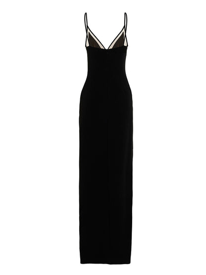 David Koma Open Leg Cami Dress Black