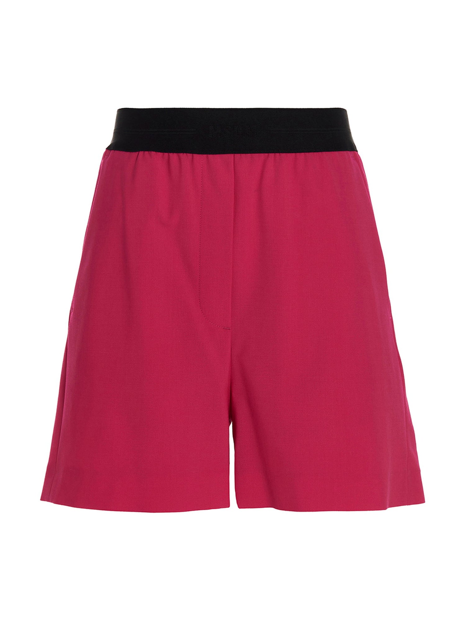 Msgm Wool Bermuda Shorts Fuchsia