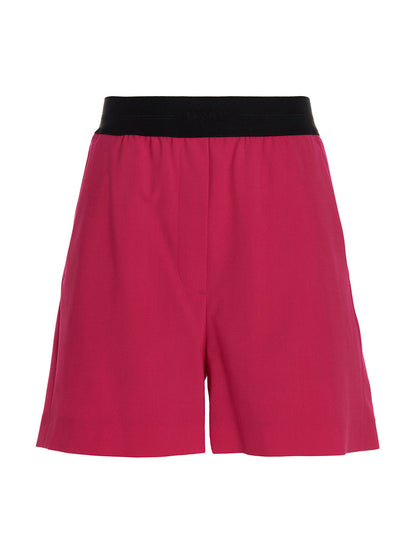 Msgm Wool Bermuda Shorts Fuchsia