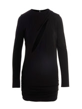Versace Cut Out Jersey Dress Black