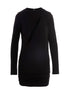 Versace Cut Out Jersey Dress Black