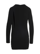 Versace Cut Out Jersey Dress Black