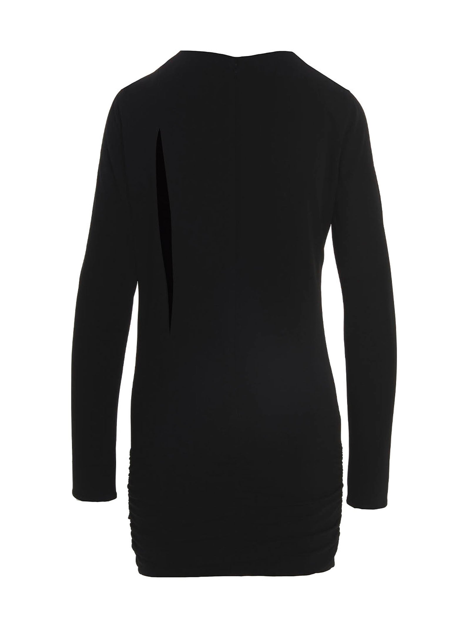 Versace Cut Out Jersey Dress Black