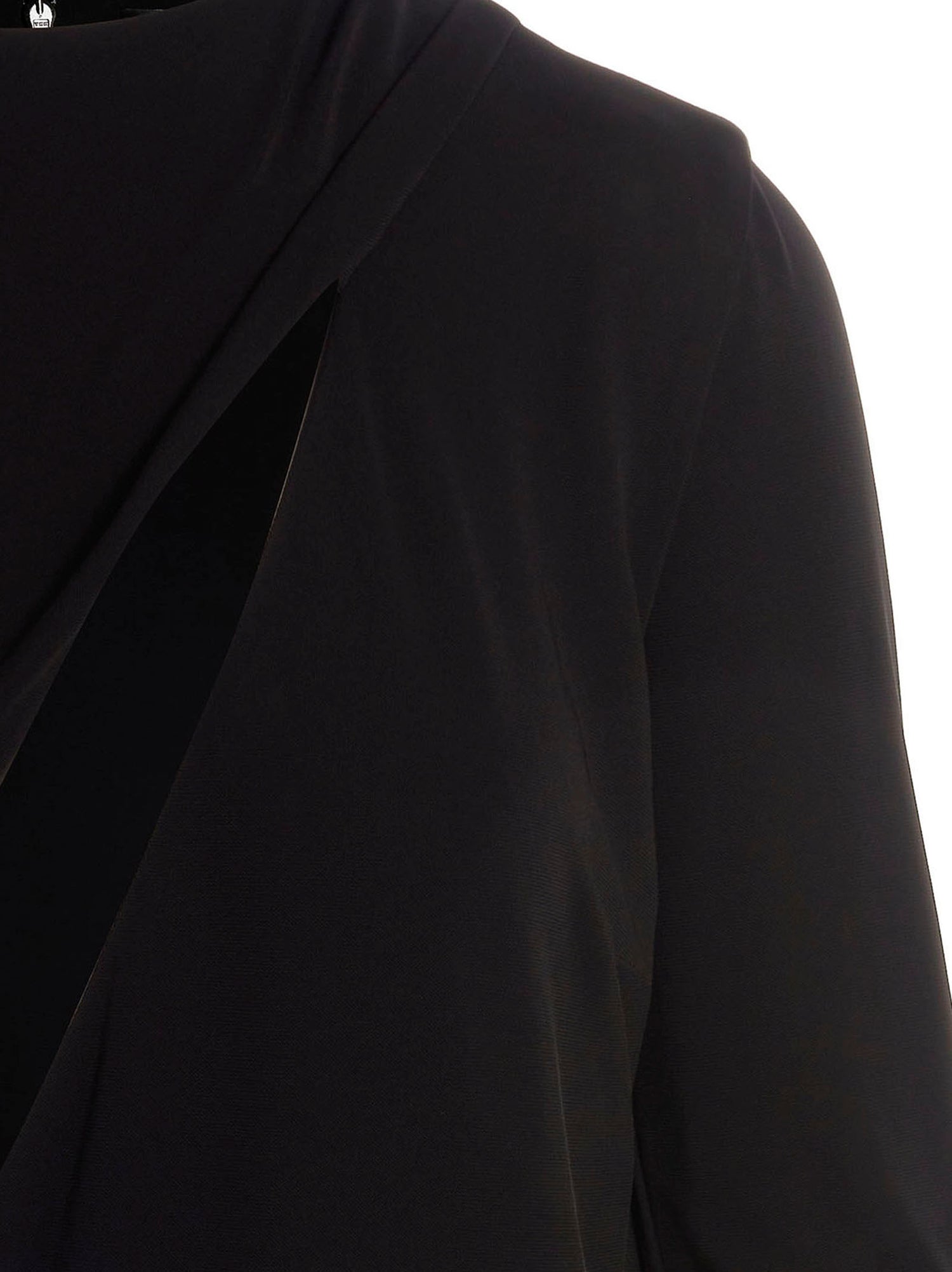 Versace Cut Out Jersey Dress Black