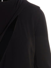 Versace Cut Out Jersey Dress Black