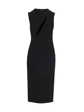 Versace Cut Out Midi Dress Black