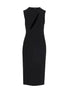 Versace Cut Out Midi Dress Black