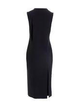 Versace Cut Out Midi Dress Black
