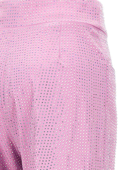Giuseppe Di Morabito All-over Crystal Pants Pink