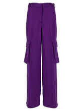 Versace Satin Cargo Pants Purple