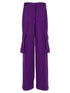 Versace Satin Cargo Pants Purple