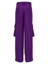 Versace Satin Cargo Pants Purple