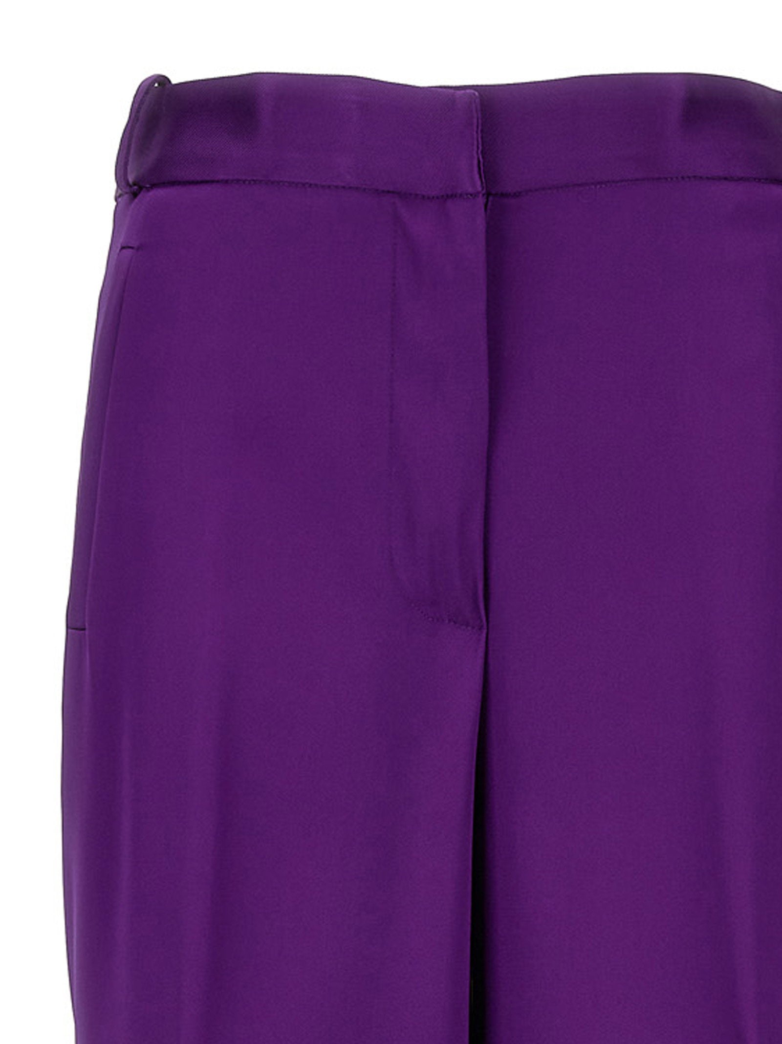Versace Satin Cargo Pants Purple