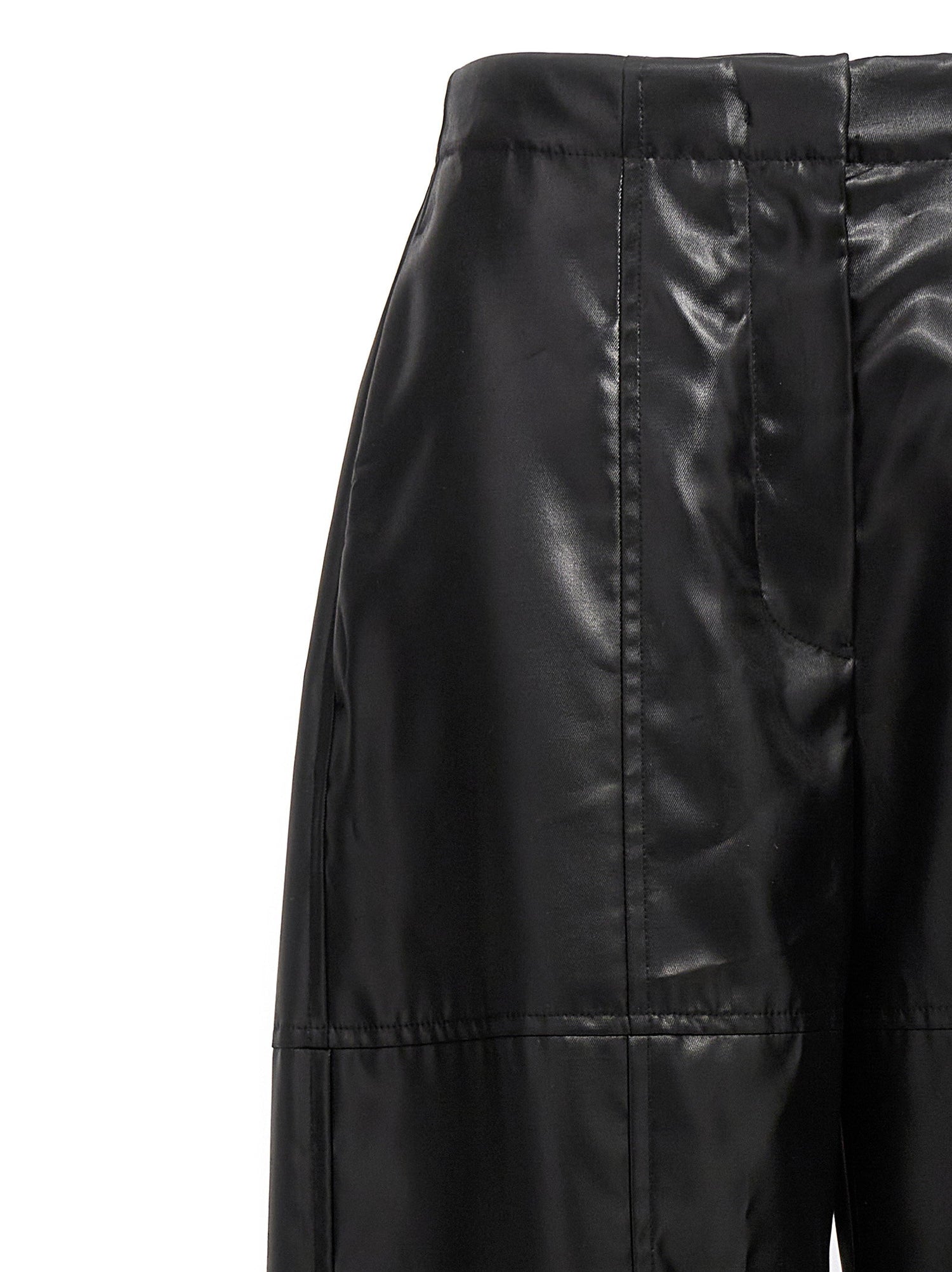 Jil Sander Coated Pants Black