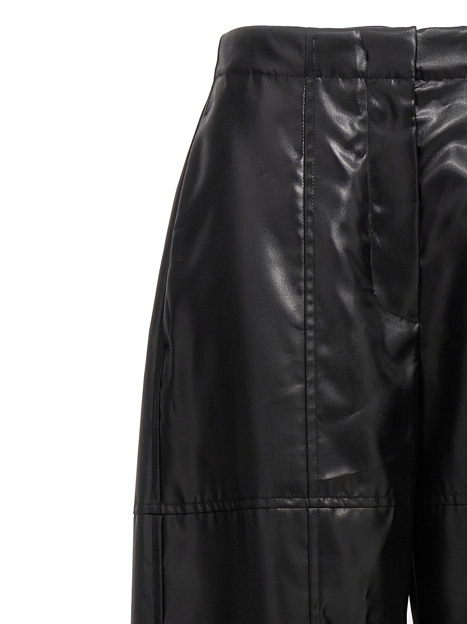 Jil Sander Coated Pants Black