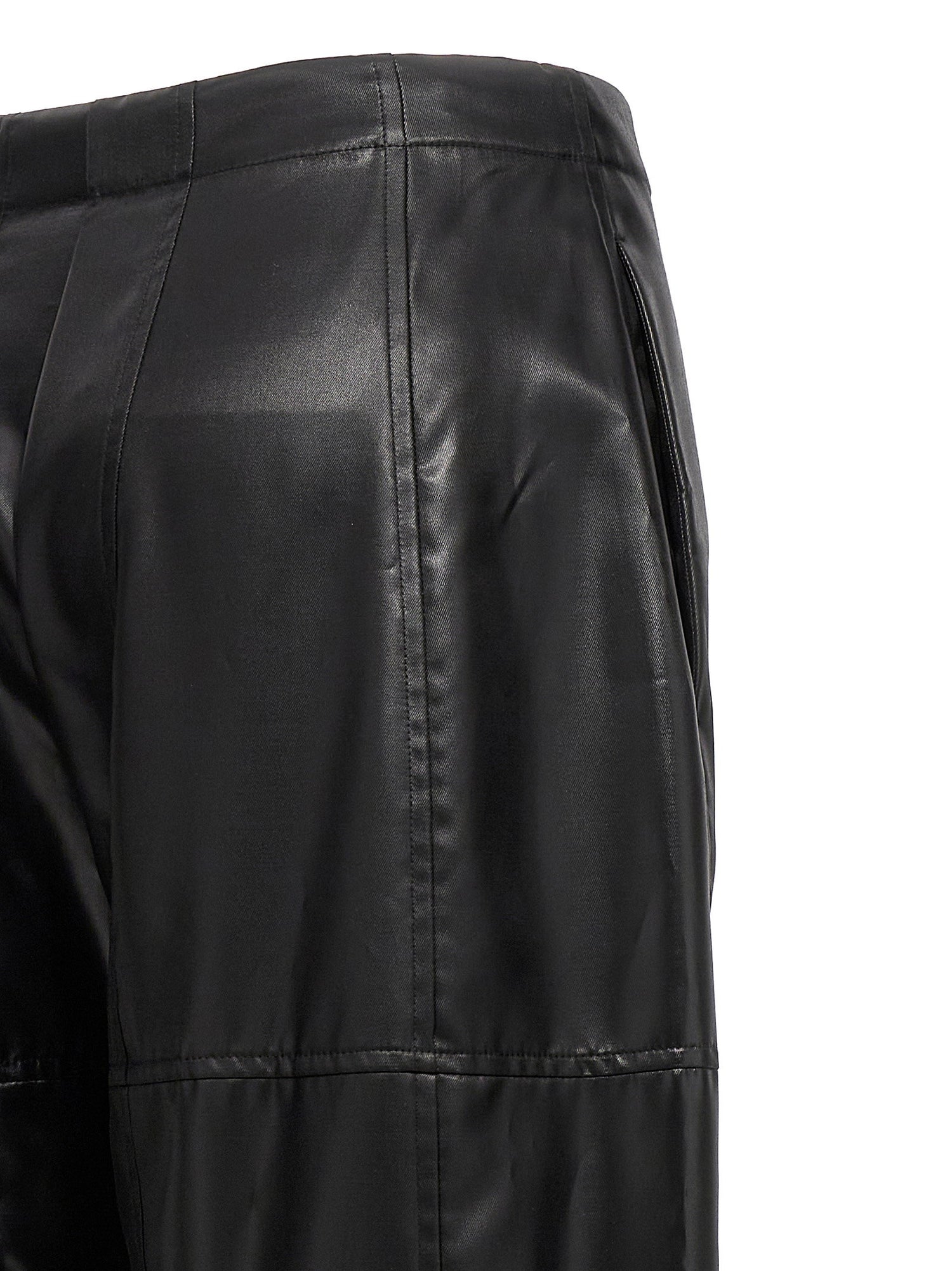 Jil Sander Coated Pants Black